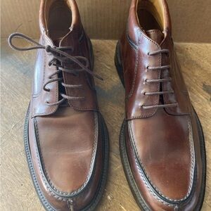 Mezlan Barletta Chuka Boot Split & Moc Toe Brown Men's Shoes Size 7.5 Made Spain